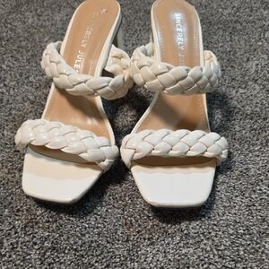 Sincerely Jules Cream Braided Sandals